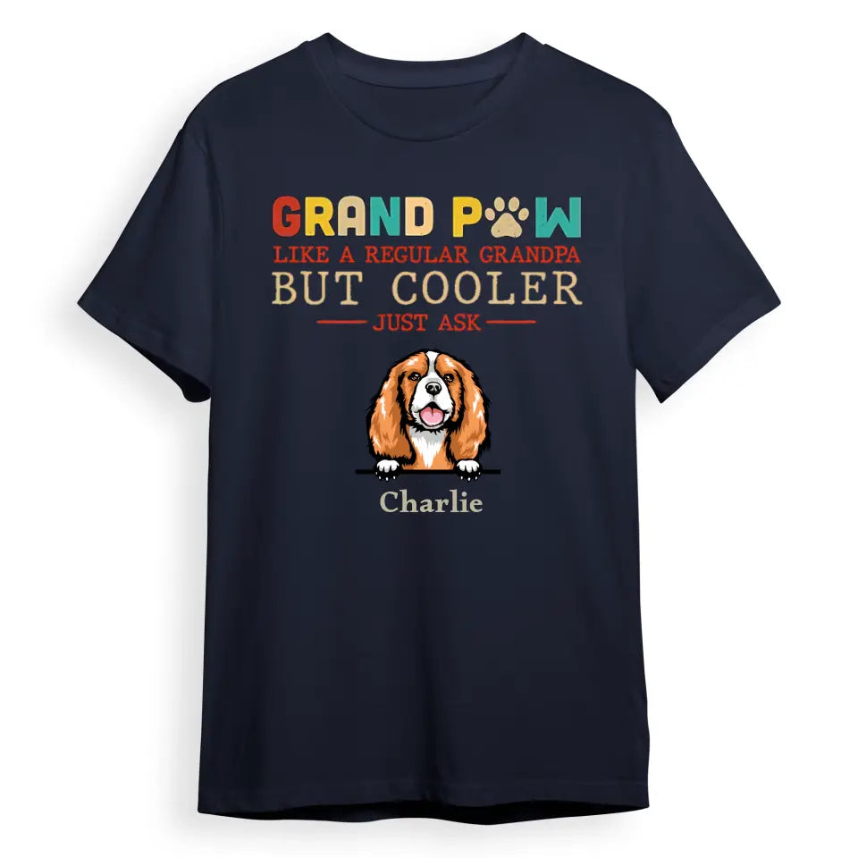 Dad Paw Like A Regular Dad - Gift for Dads - Personalized Unisex T-Shirt T-F52
