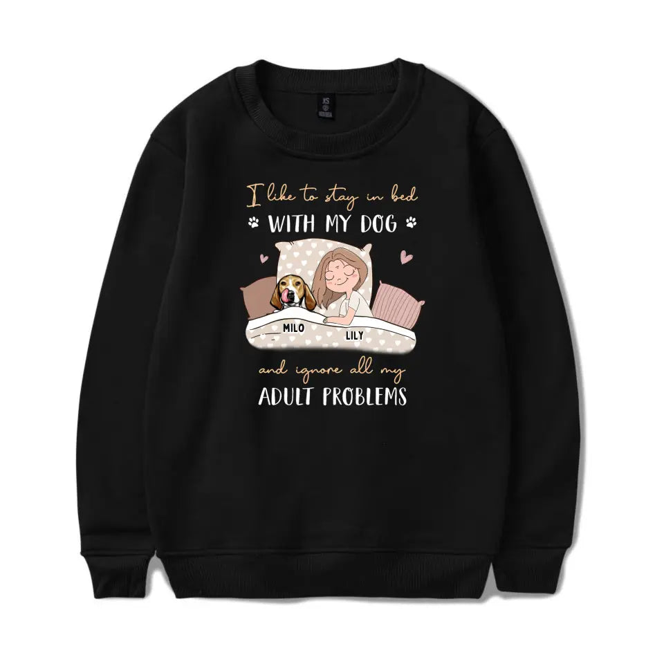 Sleep With Dogs - Personalized Custom Unisex T-Shirt,  Sweatshirt, Hoodie T-F164