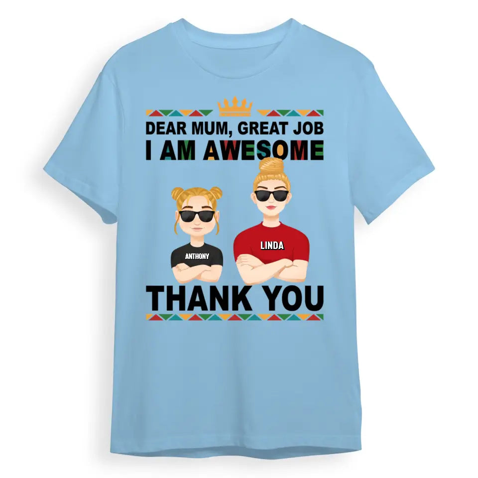 Dear Mum, Thank You - Personalized Unisex T-shirt T-F196