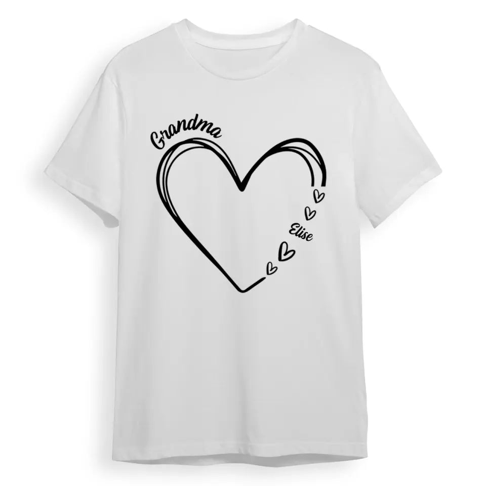 Grandma Is The Best - Family Personalized Custom Unisex T-shirt, Hoodie, Sweatshirt - Mother's Day, Birthday Gift For Grandma T-F186