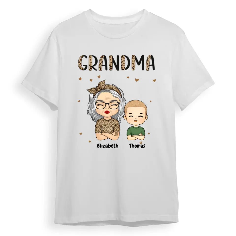 Just Call Me Grandma - Family Personalized Custom Unisex T-shirt, Hoodie, Sweatshirt - Mother's Day, Birthday Gift For Grandma T-F188