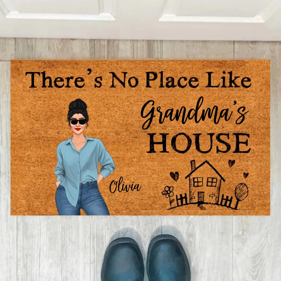 Joyousandfolksy No Place Like Grandma's House Personalized Doormat