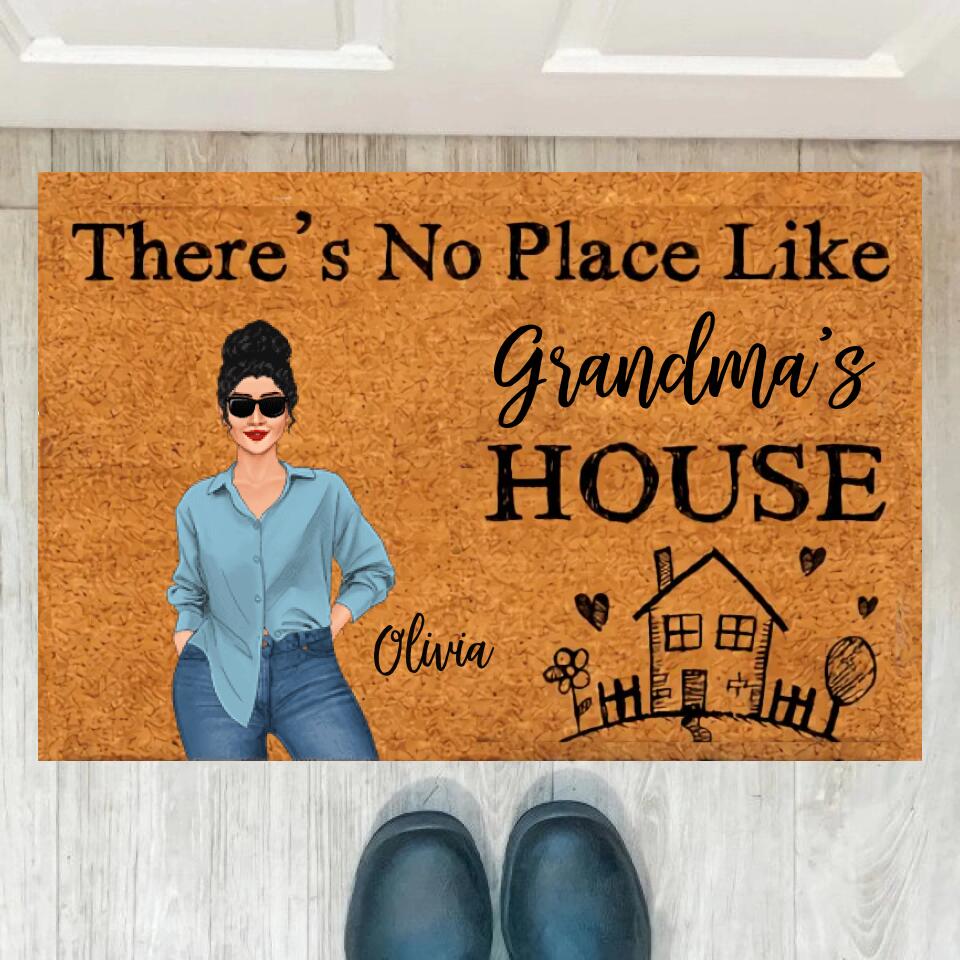 Joyousandfolksy No Place Like Grandma's House Personalized Doormat