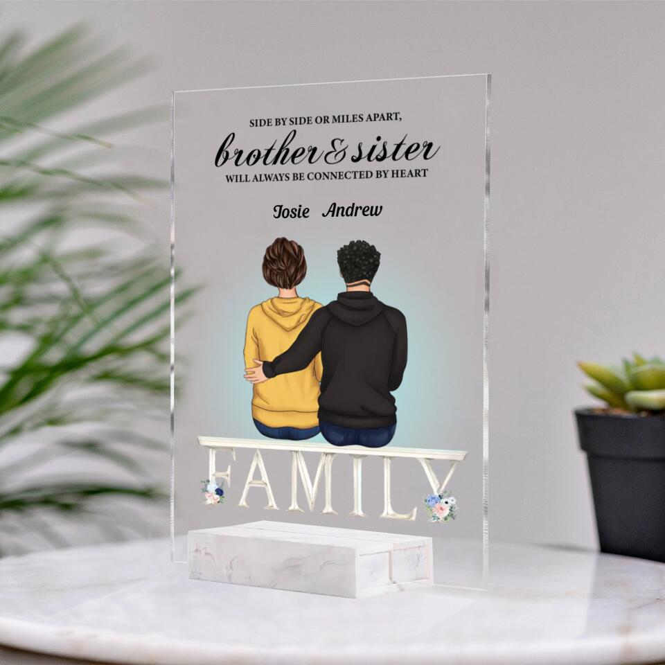 Life Is Better With Sisters And Brothers - Personalized Acrylic Plaque Birthday New Year Gift For Sisters, Brothers, Siblings PL-F2
