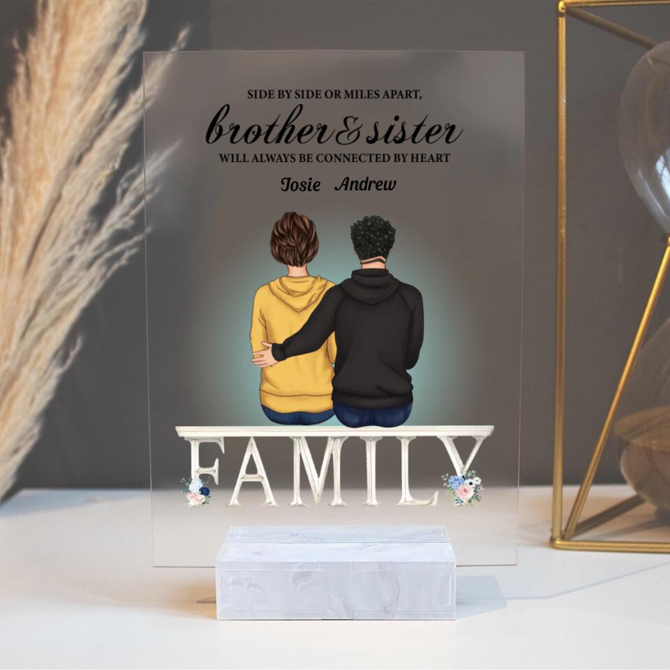 Life Is Better With Sisters And Brothers - Personalized Acrylic Plaque Birthday New Year Gift For Sisters, Brothers, Siblings PL-F2