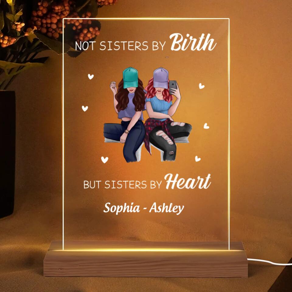 Selfie Besties Personalized Rectangle Acrylic Plaque LED Lamp Night Light PL-26