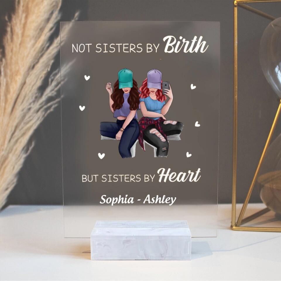 Selfie Besties Personalized Rectangle Acrylic Plaque LED Lamp Night Light PL-26