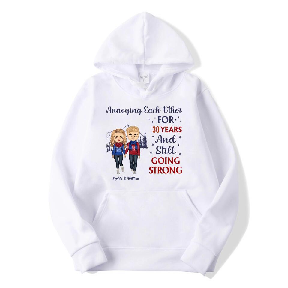 Couple Annoying Each Other For Year - Christmas Gift For Couple - Personalized Custom T-shirt, Hoodie, Sweatshirt T-F16