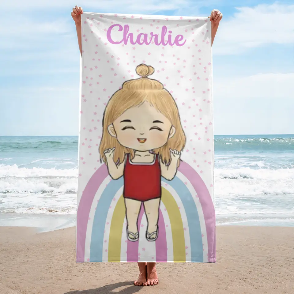 Bring The Joy To The Beach - Personalised Custom Beach Towel - Gift For Kids, Gift For Family, Summer Vacation F43
