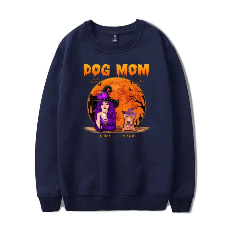 Halloween Dog Mom - Gift For Dog Lovers, Personalised Unisex T-Shirt T-F106