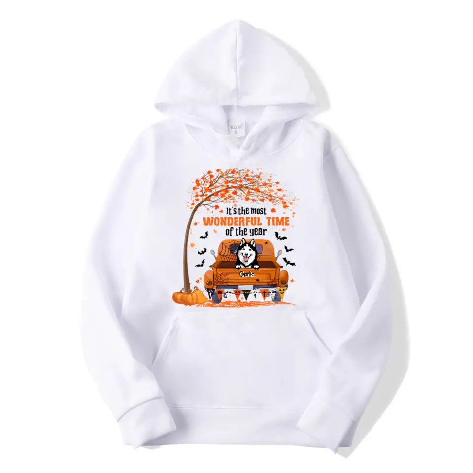Halloween For Dogs - It's The Most Wonderful Time Of The Year - Personalized Unisex T-Shirt, Sweatshirt, Hoodie. Halloween Ideas T- F90