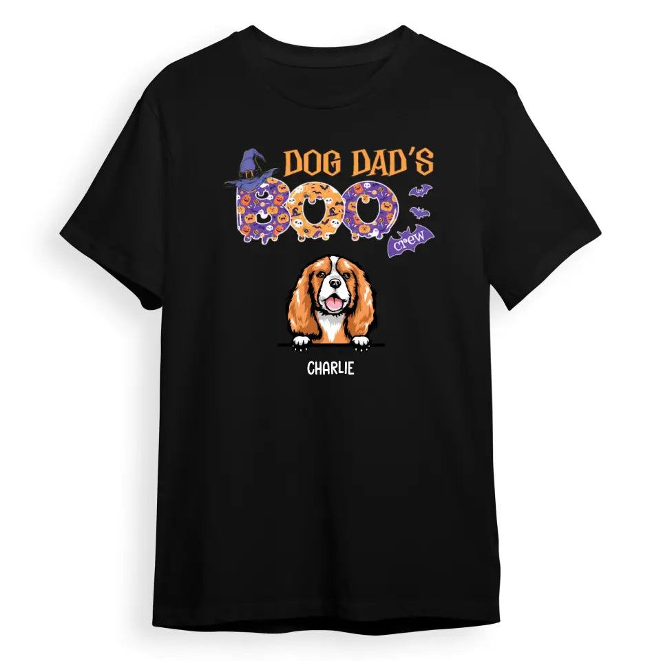 Dog Dad & Mom's Boo - Personalized Unisex T-Shirt, Sweatshirt, Hoodie. Halloween Ideas T-F116