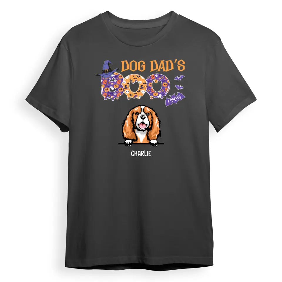 Dog Dad & Mom's Boo - Personalized Unisex T-Shirt, Sweatshirt, Hoodie. Halloween Ideas T-F116