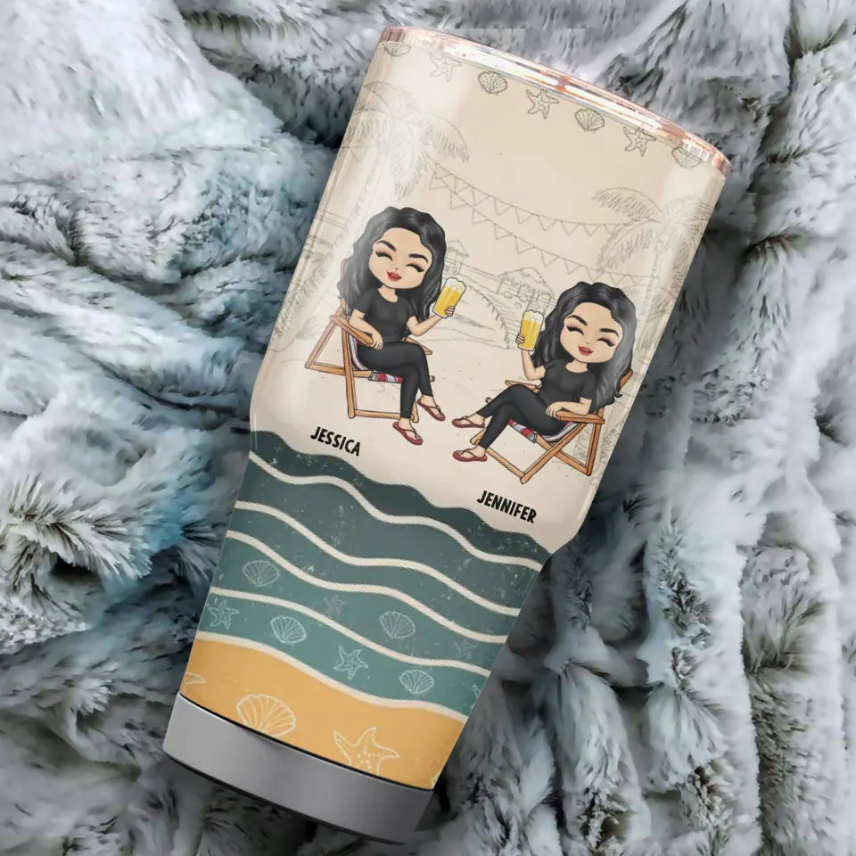 We've Been Hanging Out For Half Our Lives - Personalized 30oz Tumbler - Gift For Friends, Besties, Girl Crew, Soul Sisters TU-F21