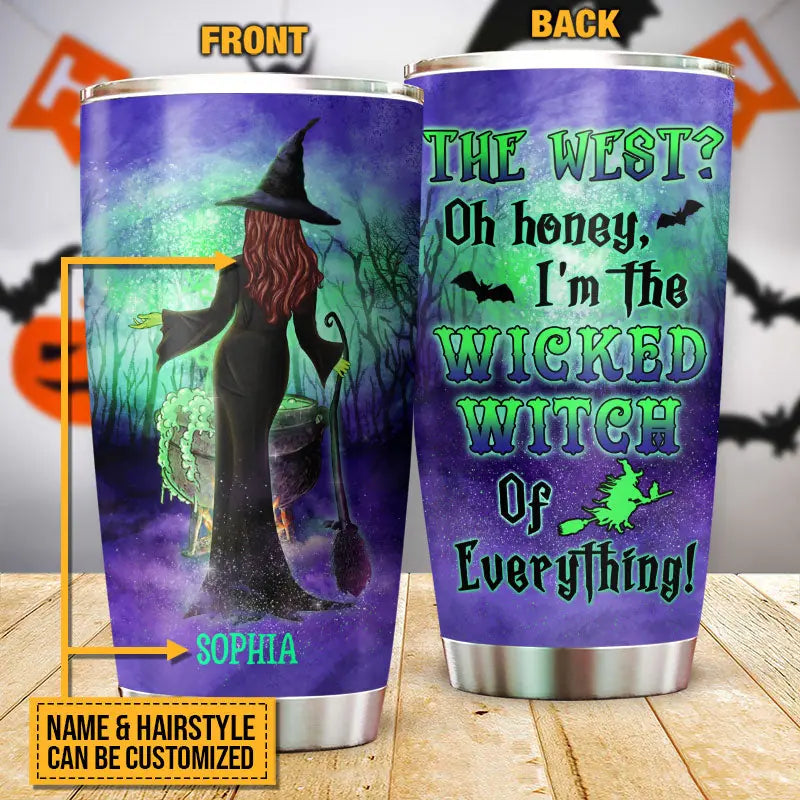 Witch The West Oh Honey Custom Tumbler, Halloween, Witch Gift, Witchcraft, Woman Tumbler 20oz TU-F10
