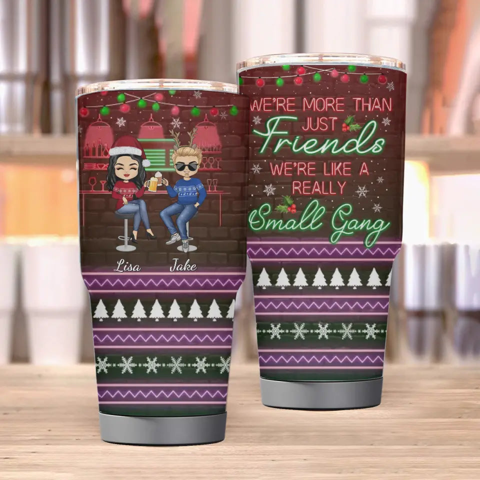 Here's To Another Year Of Bonding Over Alcohol Christmas Best Friends - Bestie BFF Gift - Personalized Custom 30 Oz Tumbler TU-F28