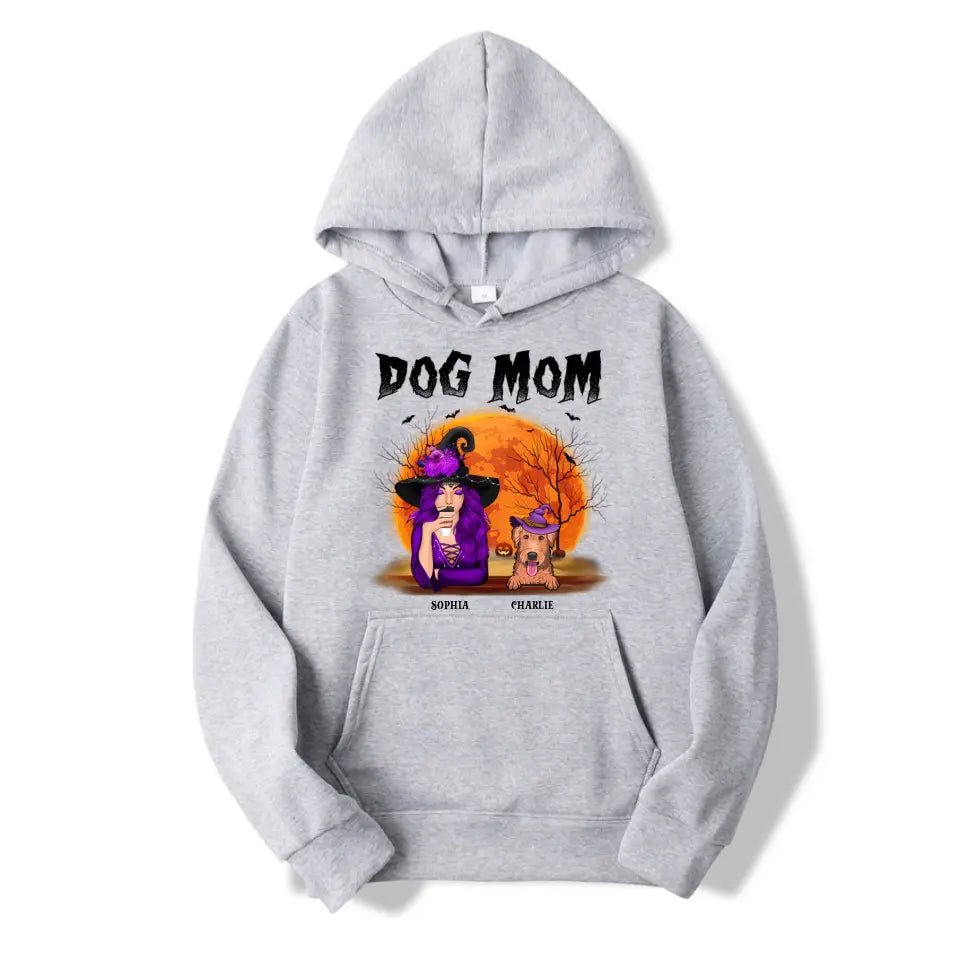 Halloween Dog Mom - Gift For Dog Lovers, Personalised Unisex T-Shirt T-F105
