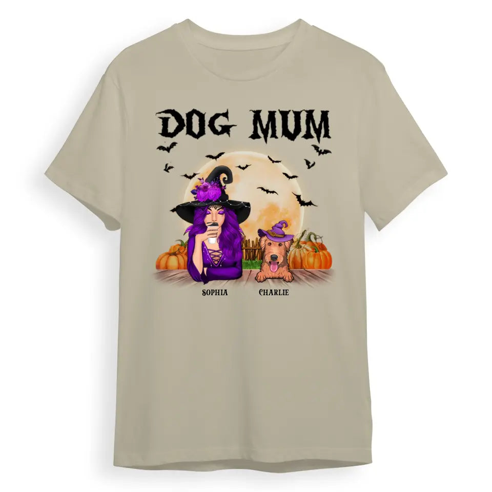 Celebrate Halloween With Your Dogs - Gift For Dog Lovers - Personalised Unisex T-Shirt T-F111
